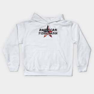 American Fisherman - Blue Collar Worker Kids Hoodie